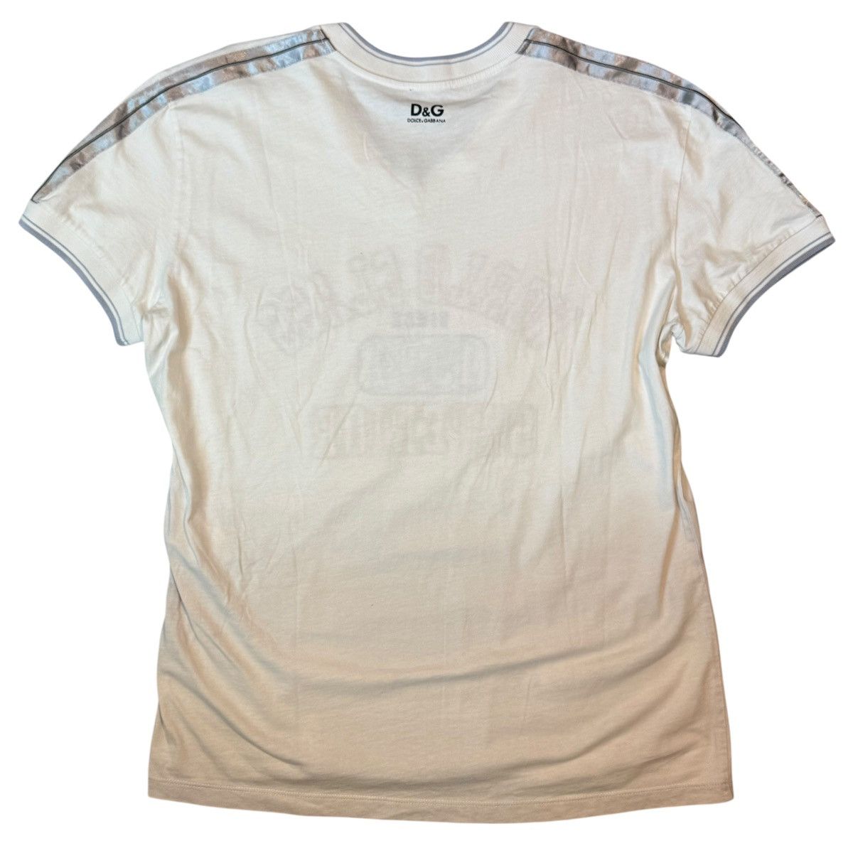 Dolce & Gabbana Dolce & Gabbana Embroidered T-Shirt WORLD CLASS White,Y2K Size US XL / EU 56 / 4 - 6 Thumbnail