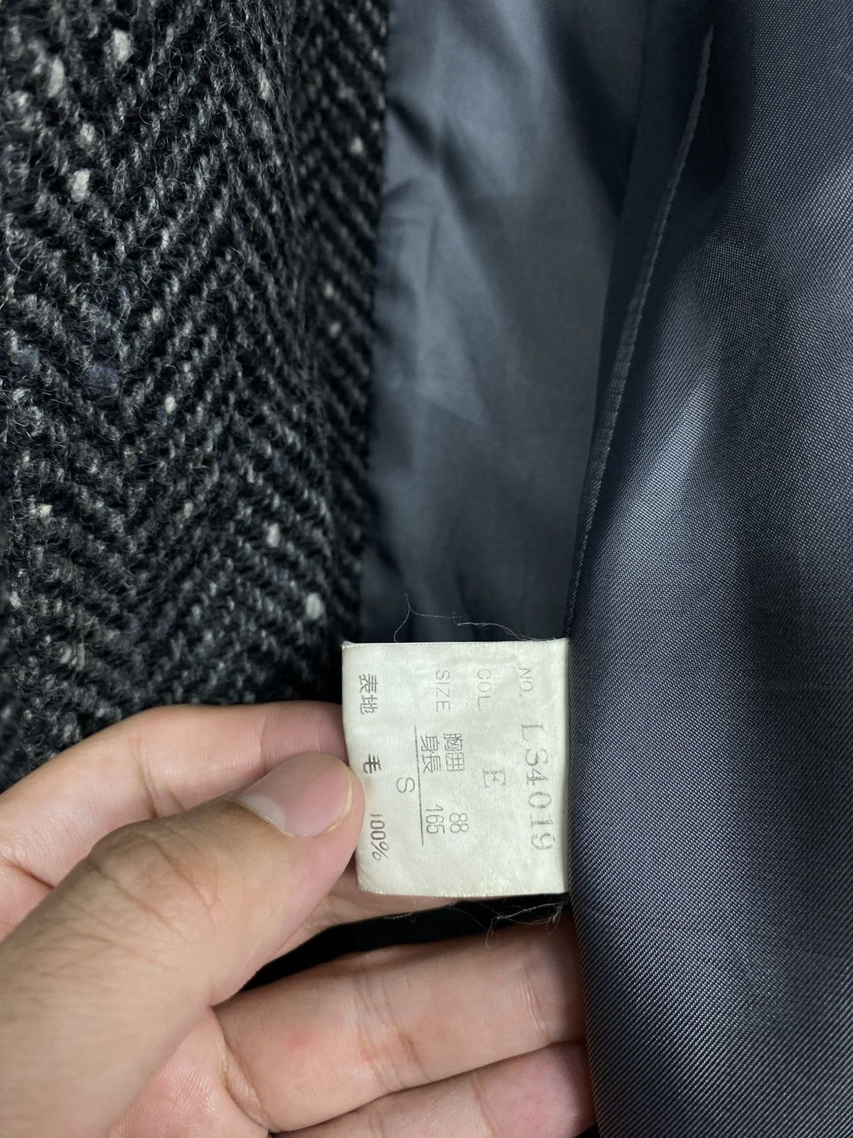 Christian Dior Monsieur Rare‼️ Vintage Christian Dior Monsieur Herringbone Wool Coat Size US S / EU 44-46 / 1 - 8 Thumbnail
