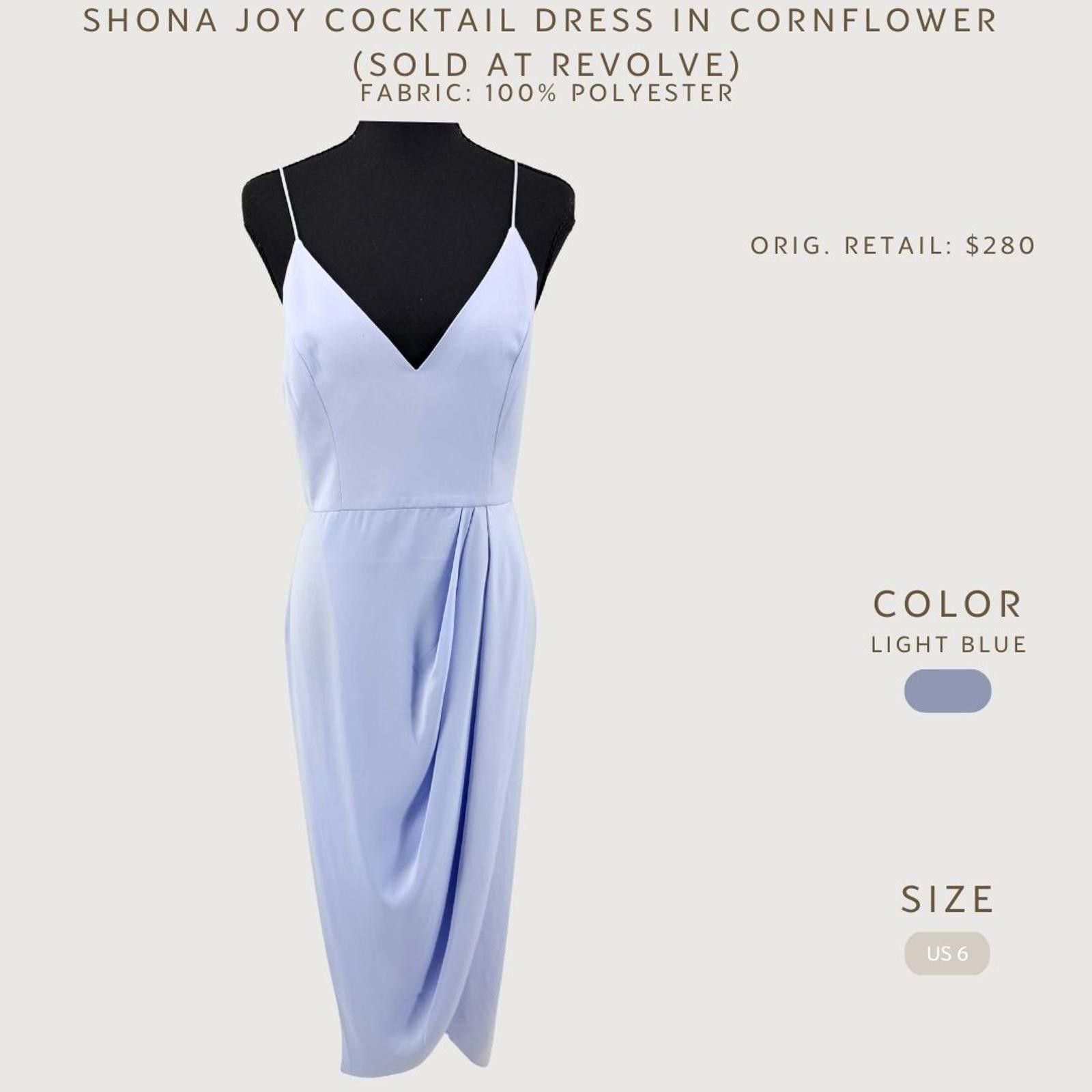 Other Shona Joy Cornflower Blue Cocktail Dress US 6 Size M / US 6-8 / IT 42-44 - 2 Thumbnail