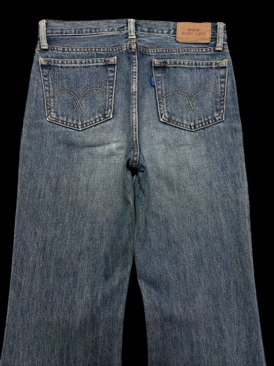 GOSTAR DE FUGA FLARED If Six Was Nine Le Grande Bleu Style By Japanese Jean Size US 28 / EU 44 - 11 Thumbnail