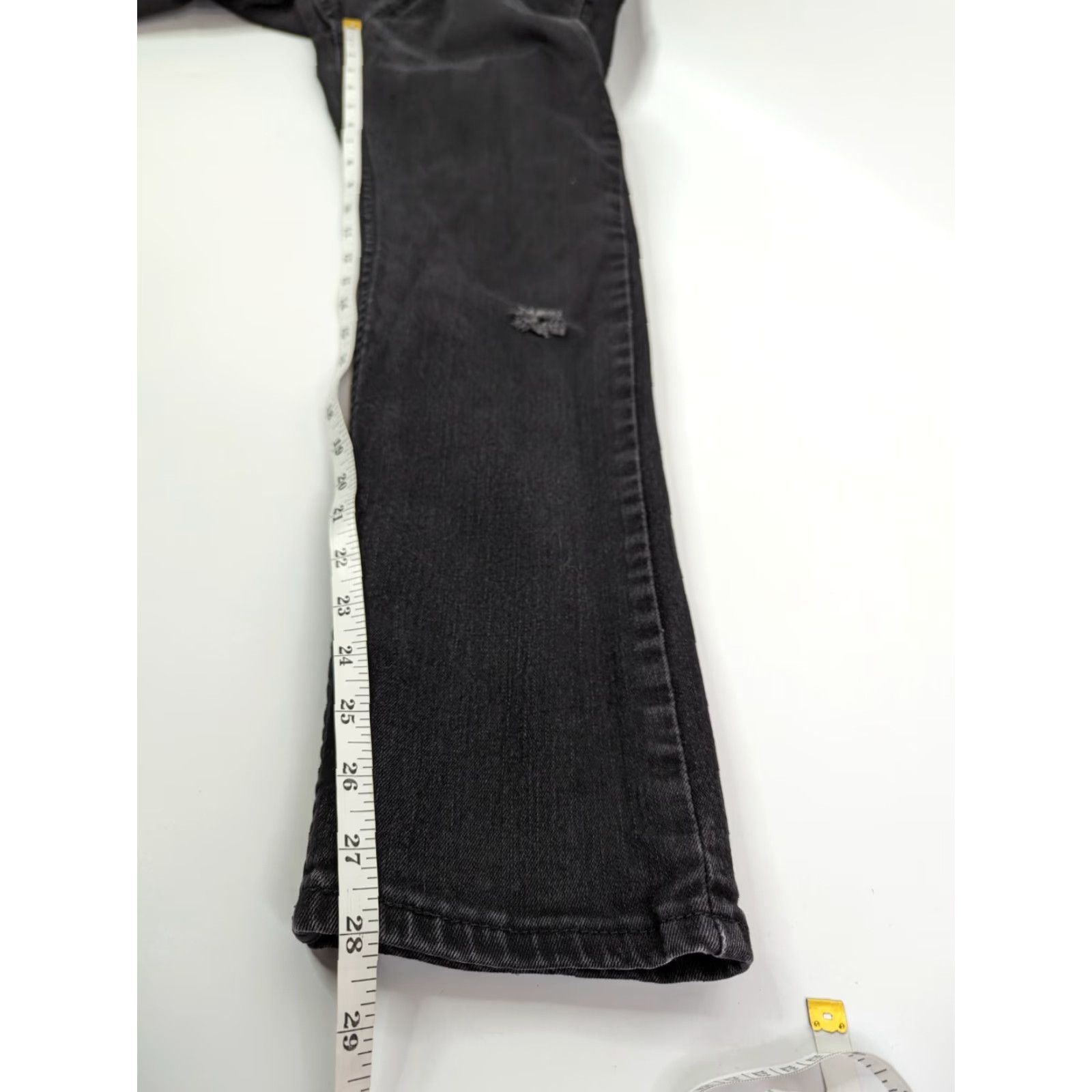 Levi's Levi's Jeans Mens 30X30 Black Tapered 502 Distressed Wash Regular Fit Denim 5-Pocket Belt Loops Zipper Button Size US 30 / EU 46 - 7 Thumbnail