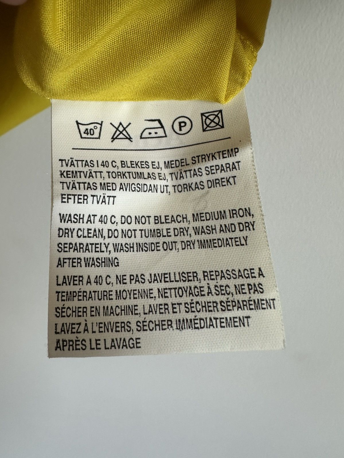 Acne Studios Acne Studios Yellow Epaulette Military Shirt Short Sleeve 50 Size US M / EU 48-50 / 2 - 7 Thumbnail