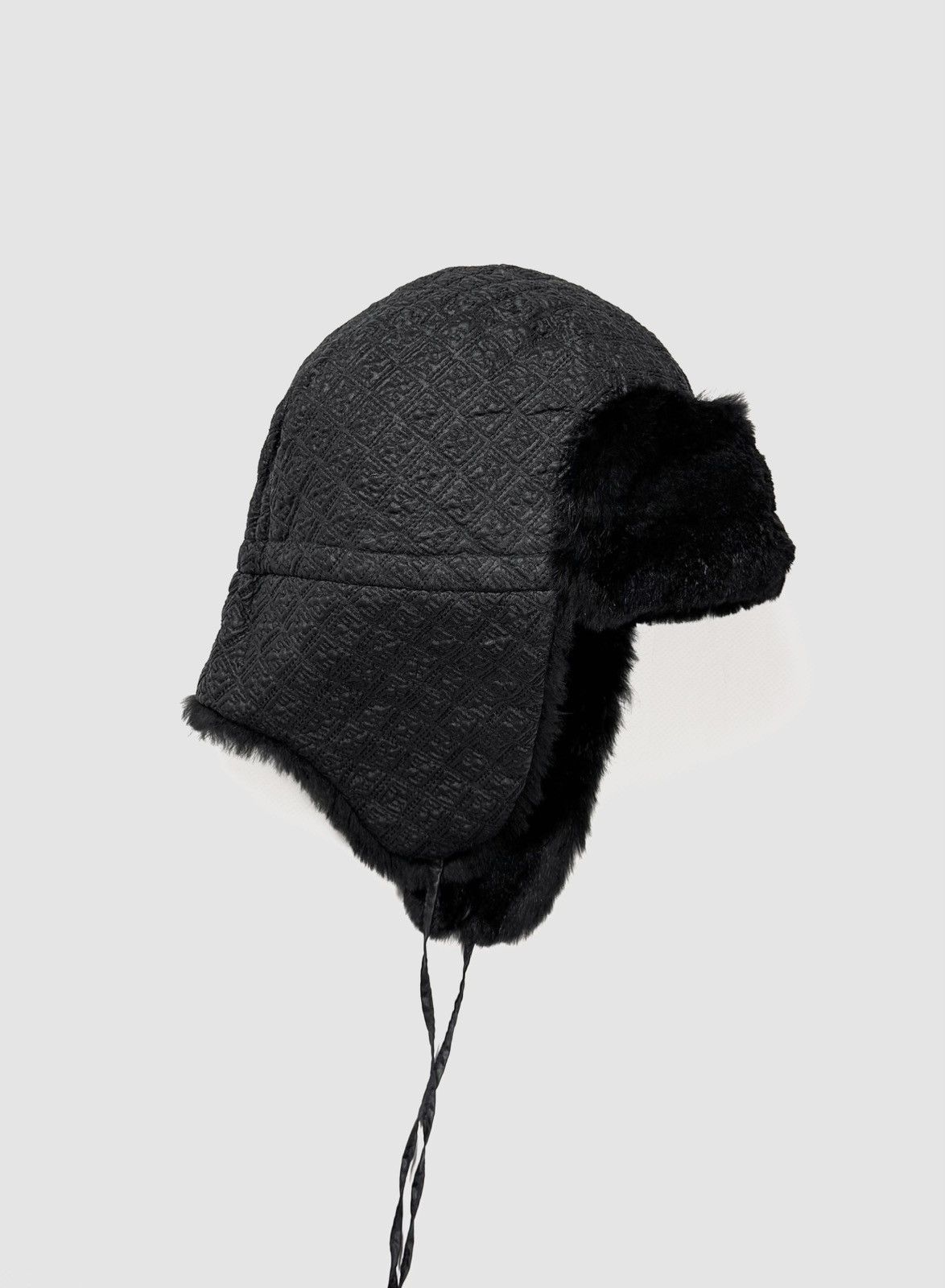 Fendi Fendi Fur FF Monogram Nylon Chapka Hat Size ONE SIZE - 1 Thumbnail
