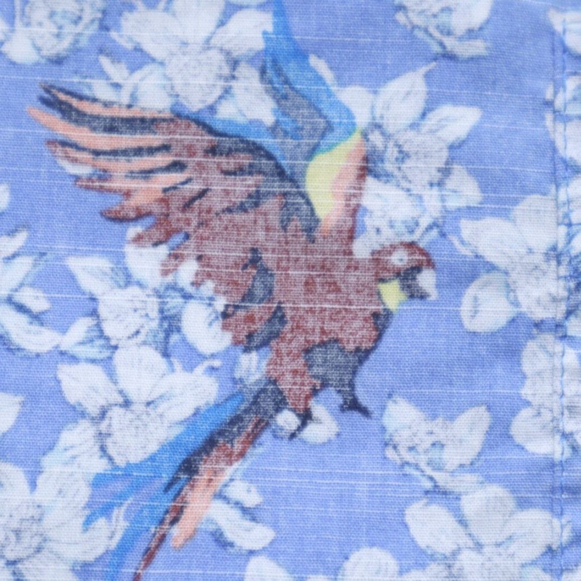 Vintage Daniel Cremeiux Parrot Mackaw Cotton All Over Print Button Up Shirt Blue Men's XL Size US XL / EU 56 / 4 - 6 Thumbnail