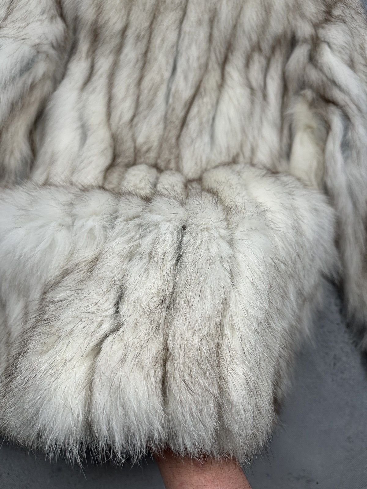 Sagafurs Vintage Saga Fox Real Fur Coat Ivory Grey Luxury Jacket 80s Size S / US 4 / IT 40 - 17 Thumbnail