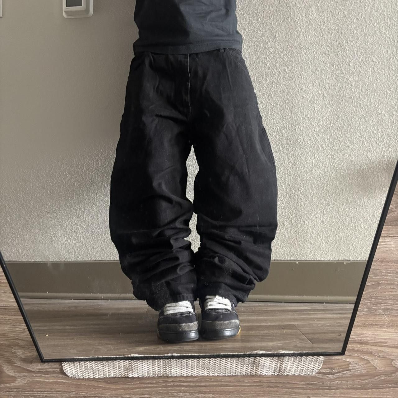 Vintage Crazy Vintage Y2K/2000s Grunge Black Baggy Denim Jeans! 36x38 Size US 36 / EU 52 - 1 Thumbnail