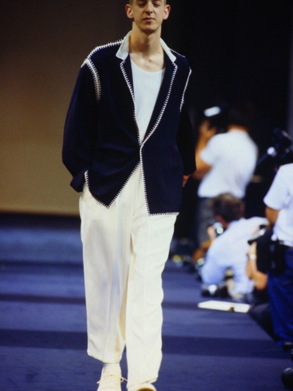 Yohji Yamamoto Yohji Yamamoto 91ss “shirt collection” knitwear jacket-2505 Size US M / EU 48-50 / 2 - 9 Thumbnail