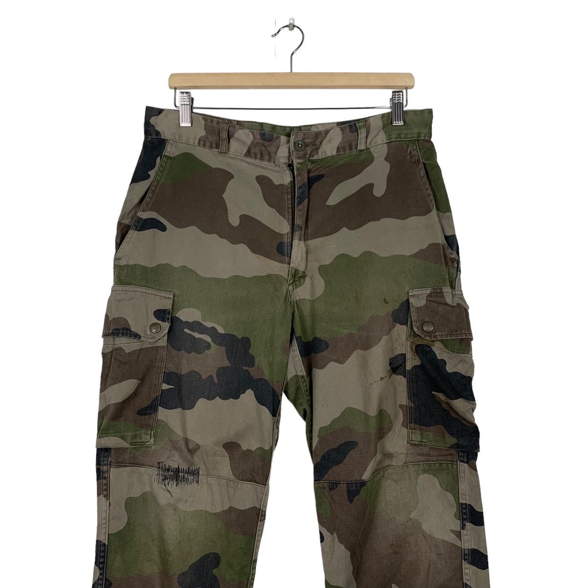 Vintage Vintage Military Army Green Camo 6Pocket Cargo Pant #0170-C9 Size US 34 / EU 50 - 4 Thumbnail