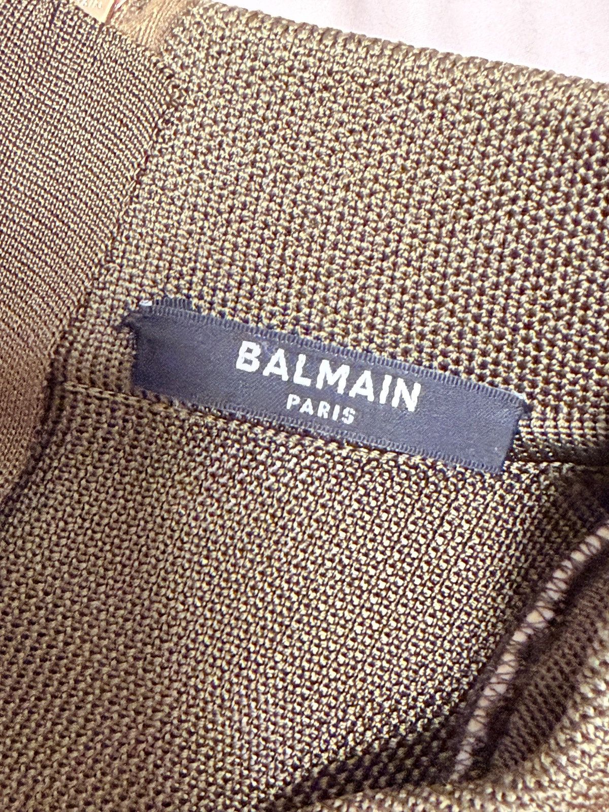 Balmain Balmain Military-Style Knit Mini Dress Size M / US 6-8 / IT 42-44 - 6 Thumbnail