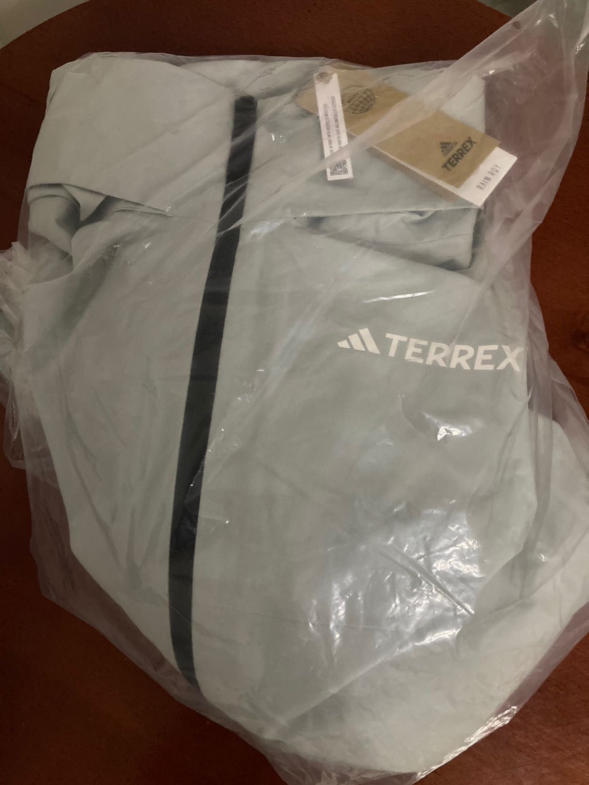 Adidas Adidas Terrex MT RR Rain Jacket - Silver Green - Size US M / EU 48-50 / 2 - 6 Thumbnail