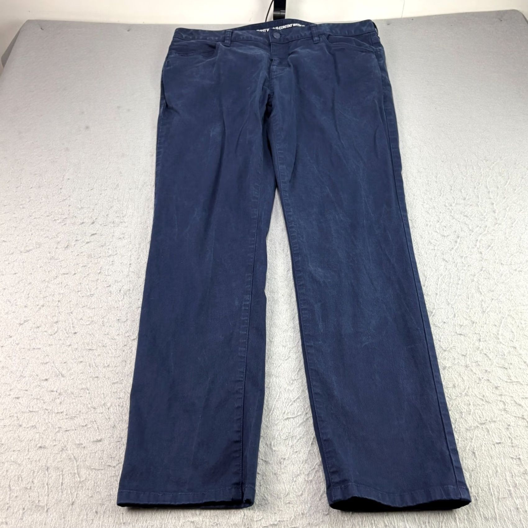 Rhone Rhone Pants Mens 38x32 Blue Everyday Twill Chino Stretch Casual Straight Leg Size US 38 / EU 54 - 2 Thumbnail