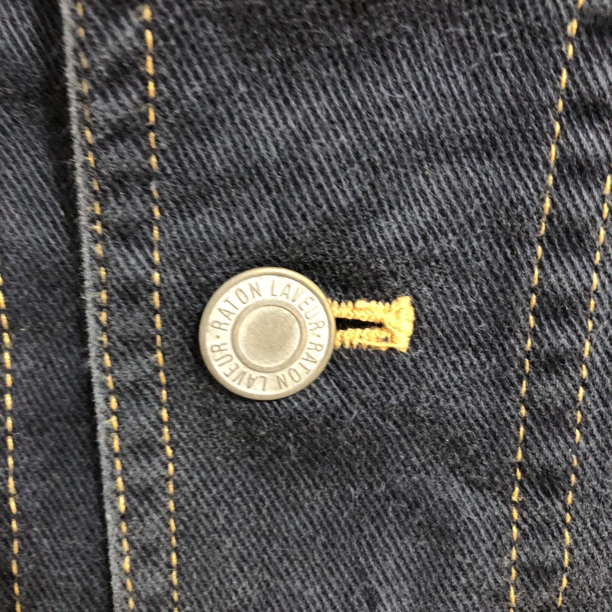 Vintage Raton Laveur Denim Vest Jacket Size US L / EU 52-54 / 3 - 3 Thumbnail