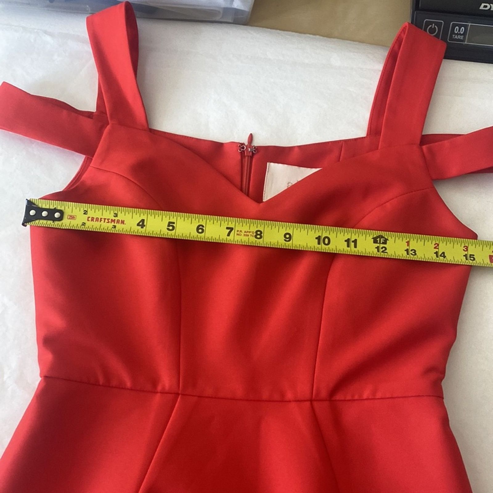 Other AIJEK VALENCIA WAVE COLD SHOULDER DRESS Rogue Red Size 2 Size XS / US 0-2 / IT 36-38 - 13 Thumbnail