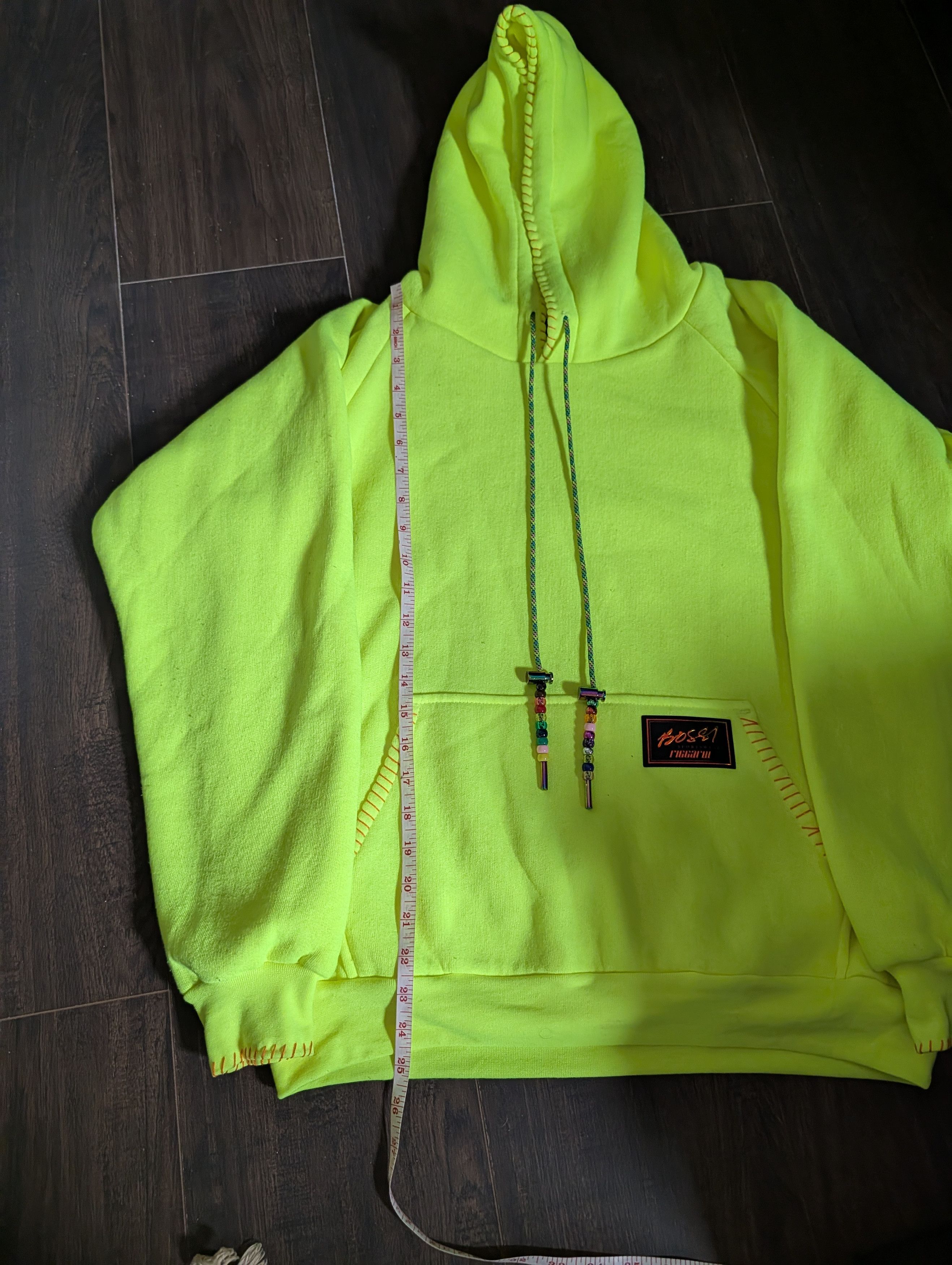 Bossi Sportswear Thermal lined whipstitch accent beaded logo badge hoodie Size US XS / EU 42 / 0 - 13 Thumbnail