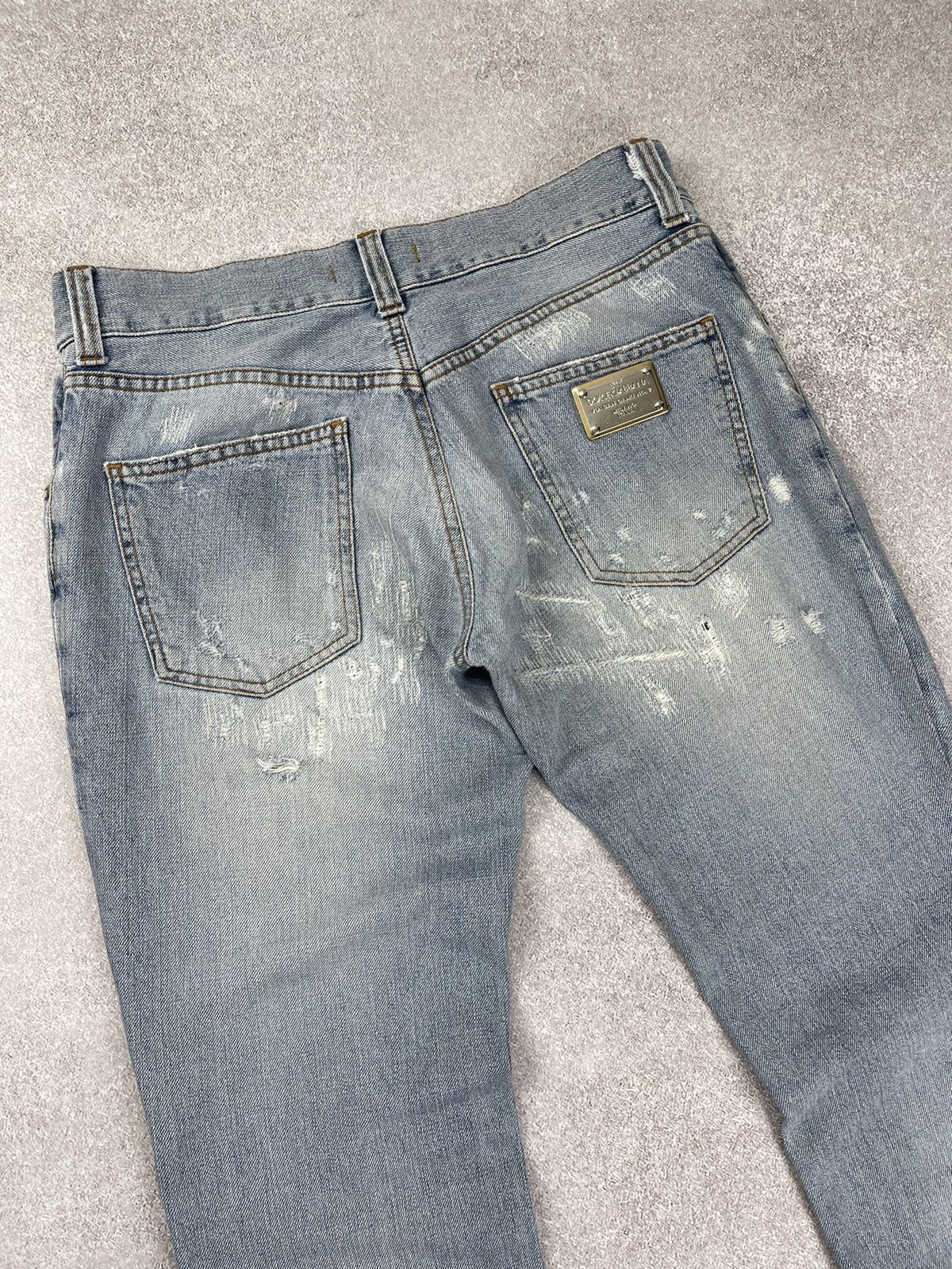 Dolce & Gabbana Vintage Dolce & Gabbana Distressed Denim Cropped Jeans Size US 31 - 10 Thumbnail