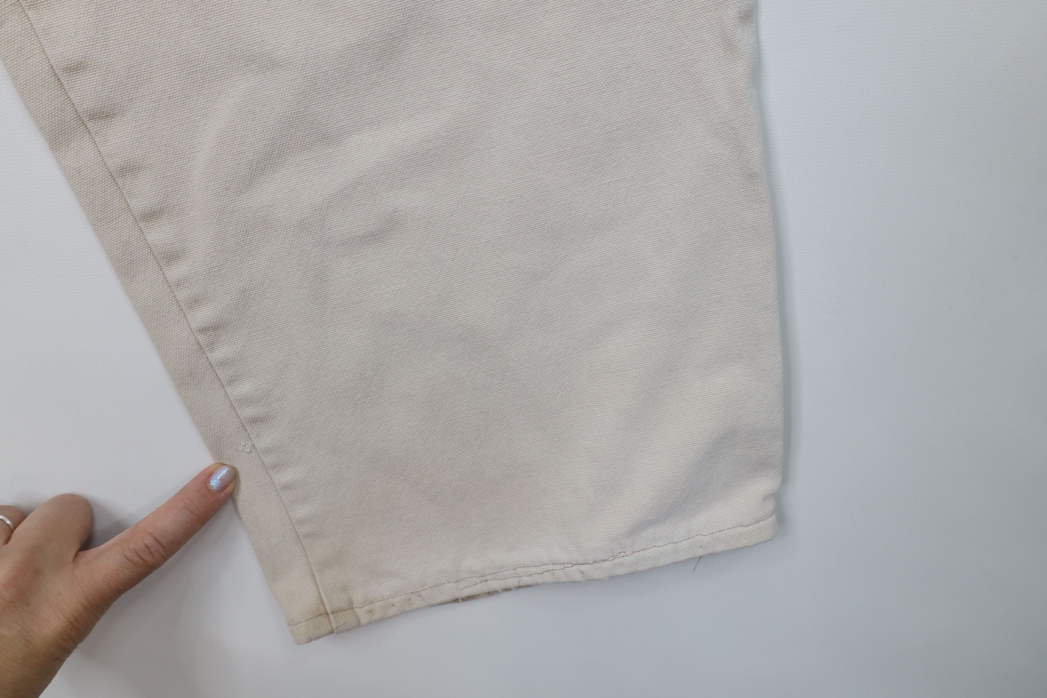 Vintage Vintage 90s Button Fly Canvas Tie Back Pants Brown USA Size US 42 / EU 58 - 5 Thumbnail