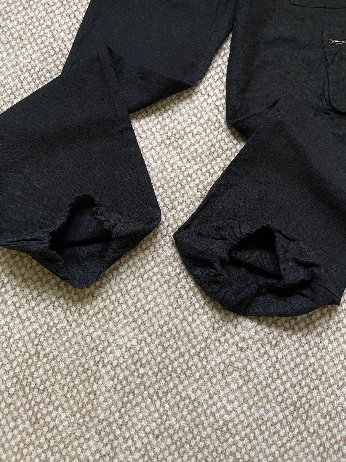 If Six Was Nine × Japanese Brand × Le Grande Bleu (L.G.B.) G.O.A GOA Flared Cargo Drawstring Pants Size 31" - 3 Thumbnail