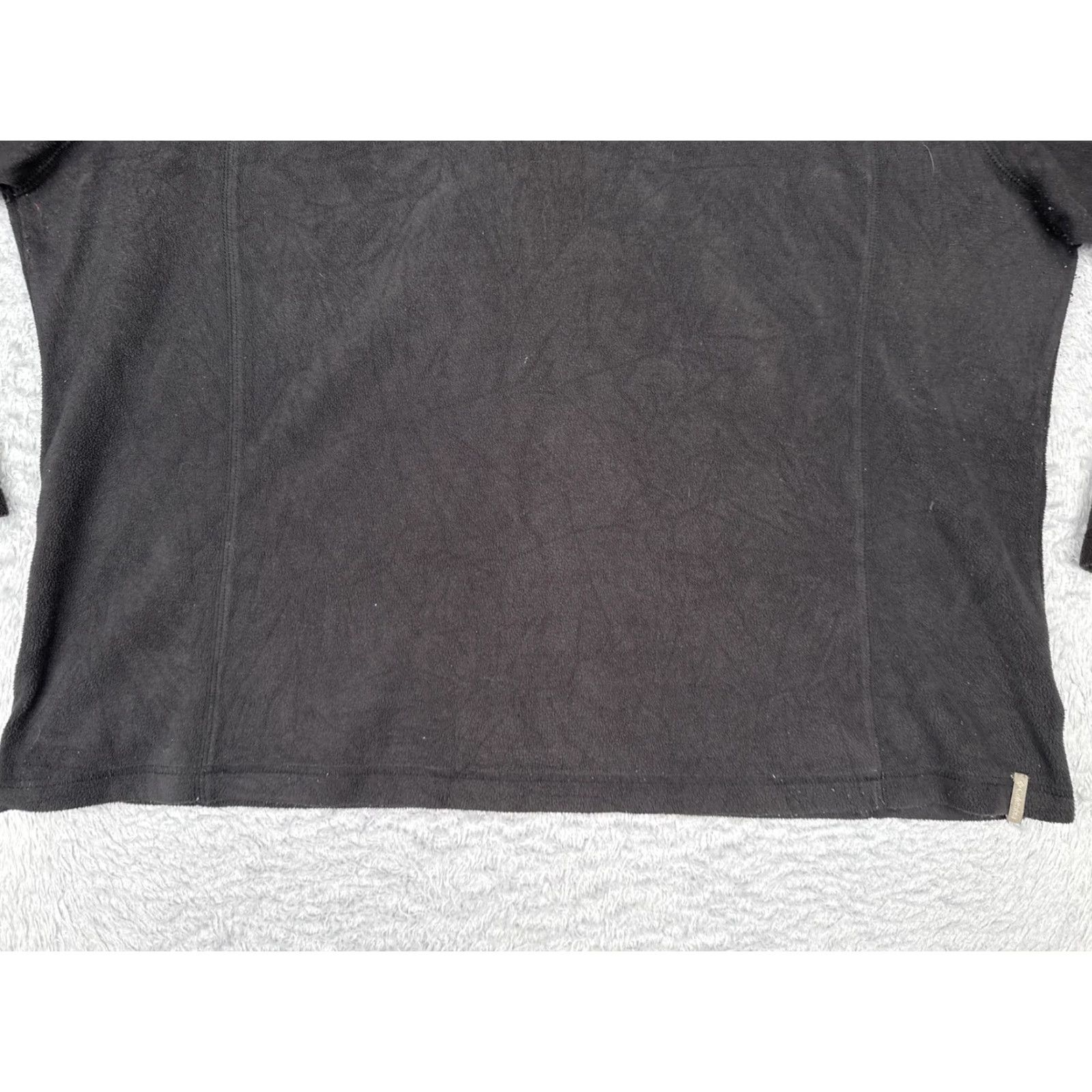 Vintage Columbia Womens Pullover Shirt 2X Black Fleece Quarter Zip Mock Neck Raglan Sleeve Outdoor Hiking Walking Regular Size XXL / US 16-18 / IT 52-54 - 5 Thumbnail