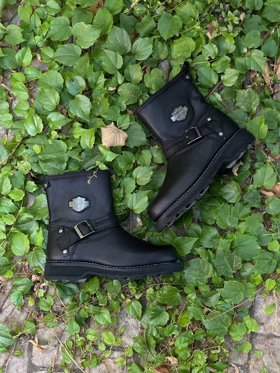 Harley Davidson Harley Davidson Richton Leather Strap Black Boots Size US 7 / EU 40 - 1 Thumbnail