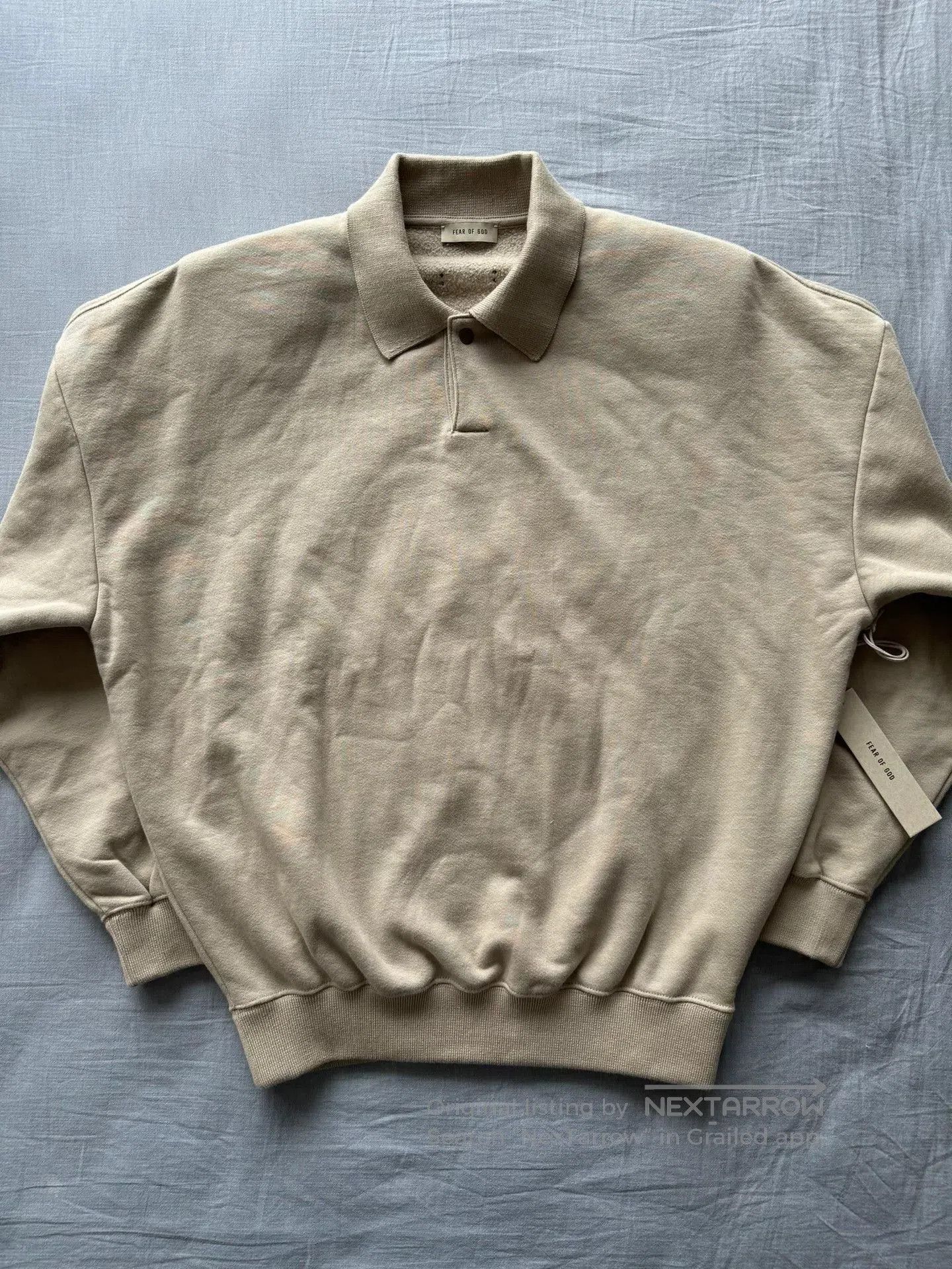 トップス fear of god HEAVY TERRY V-NECK POLO 5th Fear of God Fear of God Fifth 5th Collection Heavy Terry V-Neck