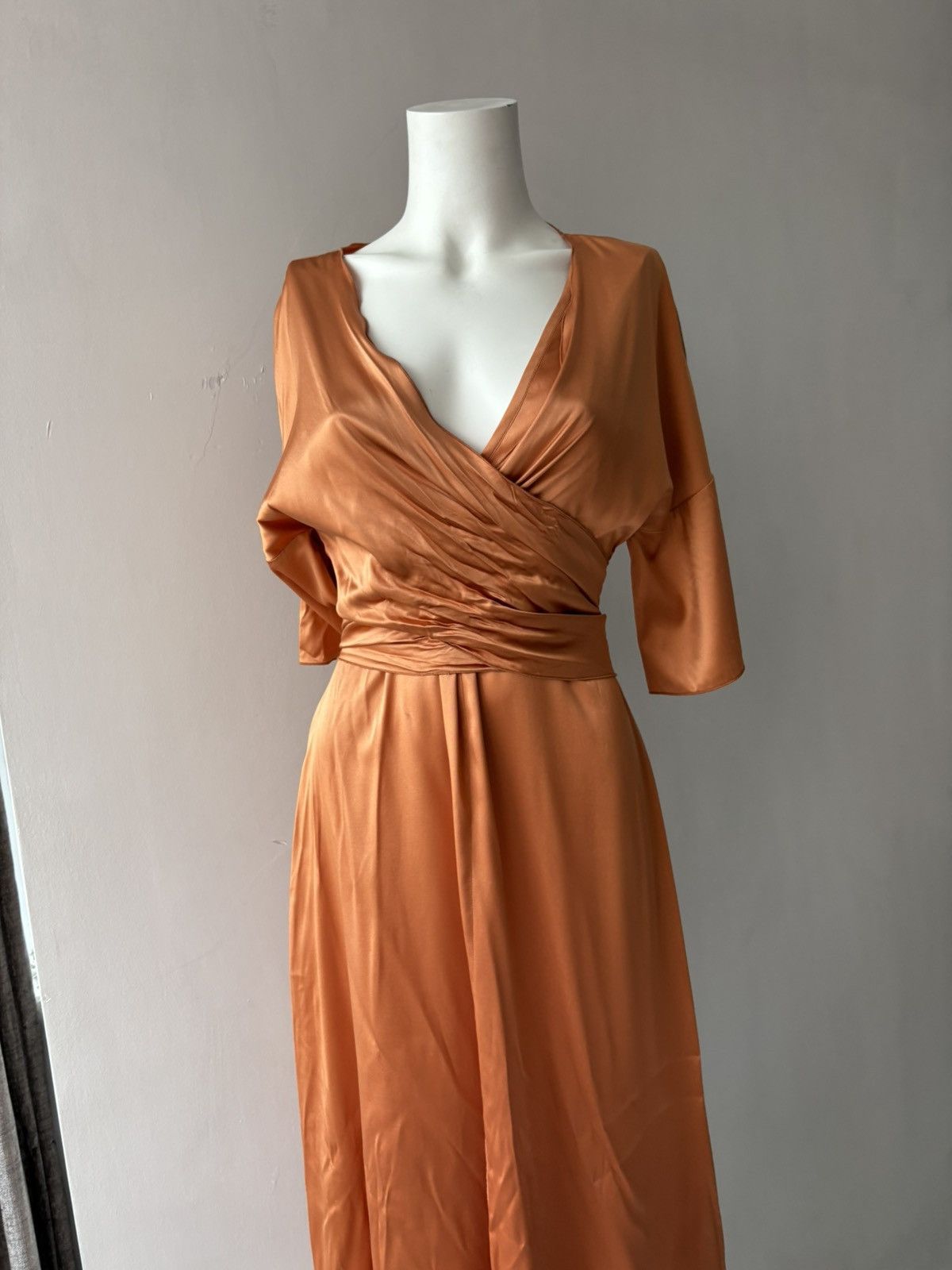 Vintage Italian mr.mrs.shirt silk dress Size L / US 10 / IT 46 - 18 Thumbnail