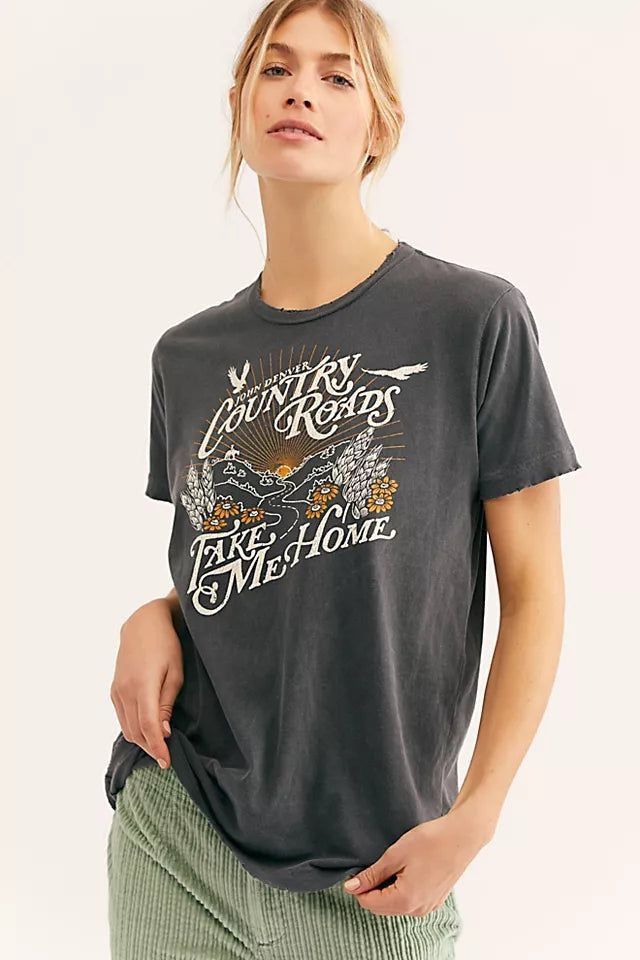 Free People Free People Country Roads tee john denver midnight rider Size M / US 6-8 / IT 42-44 - 15 Thumbnail