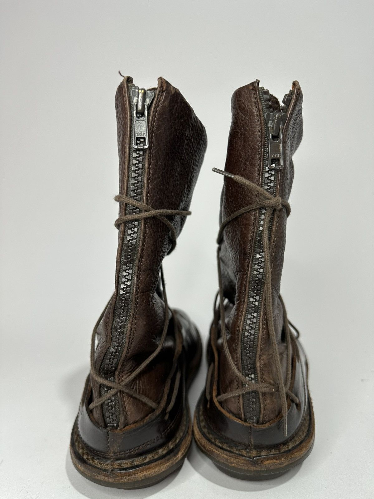 Trippen Trippen Zeus Brown Leather Lace Up Boots Size 6 Us. Size US 6.5 / EU 39-40 - 6 Thumbnail