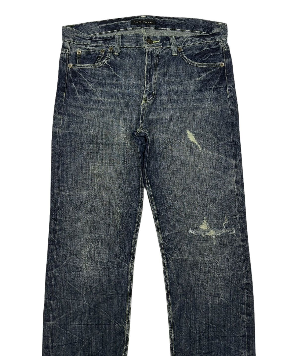 Hysteric Glamour × Japanese Brand × Vintage VINTAGE THEORIA JEANS DISTRESS HYSTERIC GLAMOUR STYLE DENIM Size US 37 - 7 Thumbnail