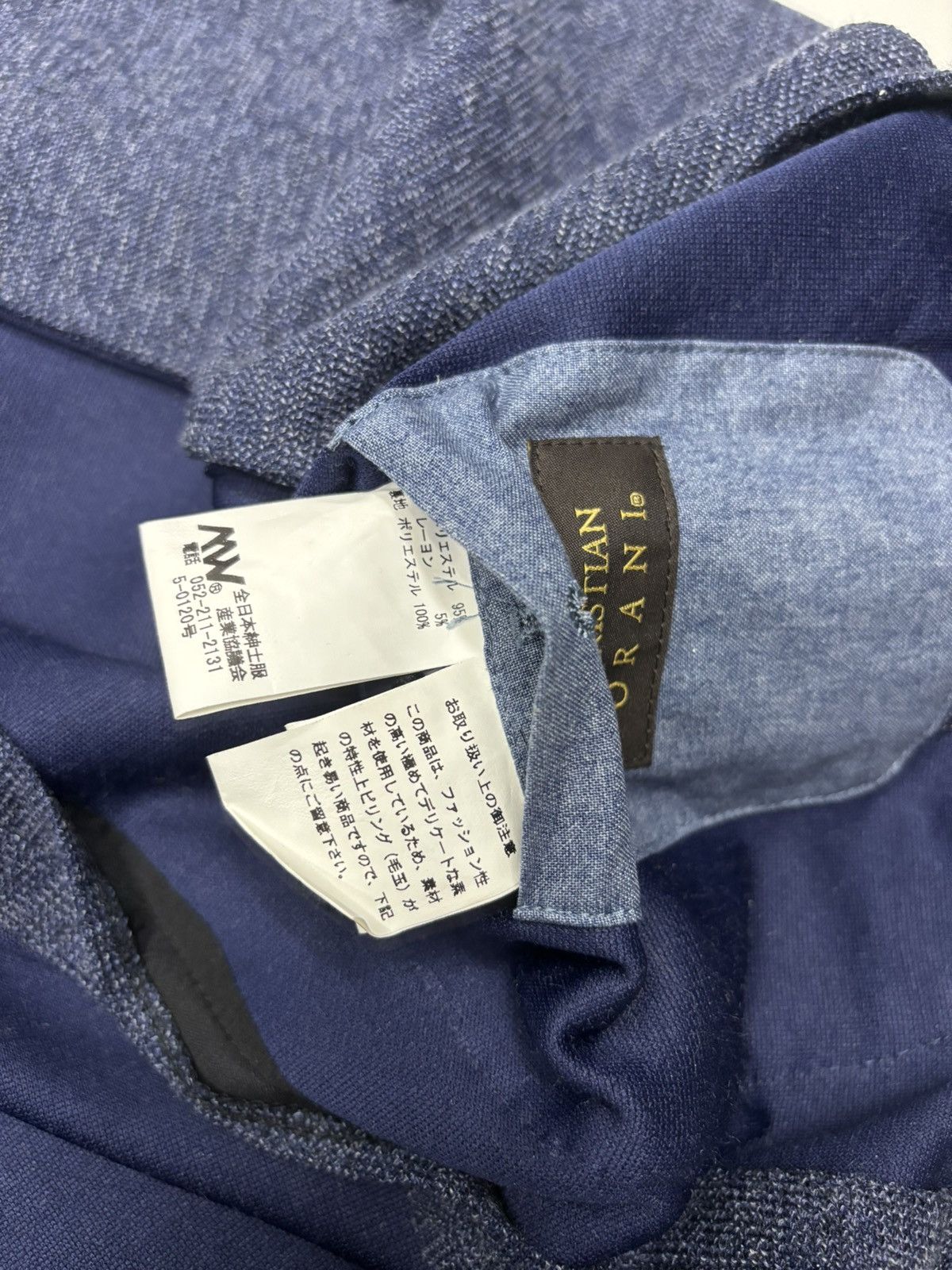 Issey Miyake Vintage Christian Orani “Classic Navy Textured Blazer” Size US M / EU 48-50 / 2 - 15 Thumbnail