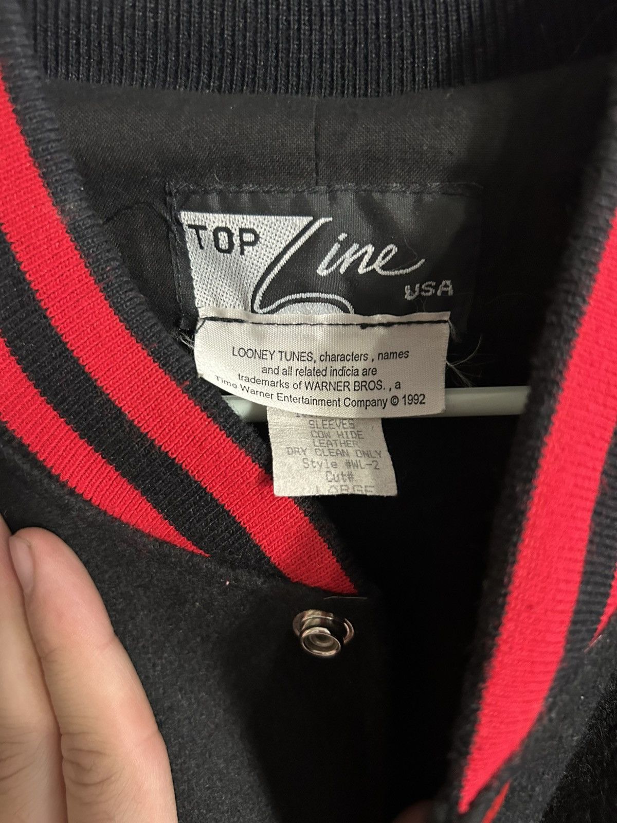 Warner Bros Vintage 1992 Looney Tunes Basketball Jacket Size L Size US L / EU 52-54 / 3 - 3 Thumbnail