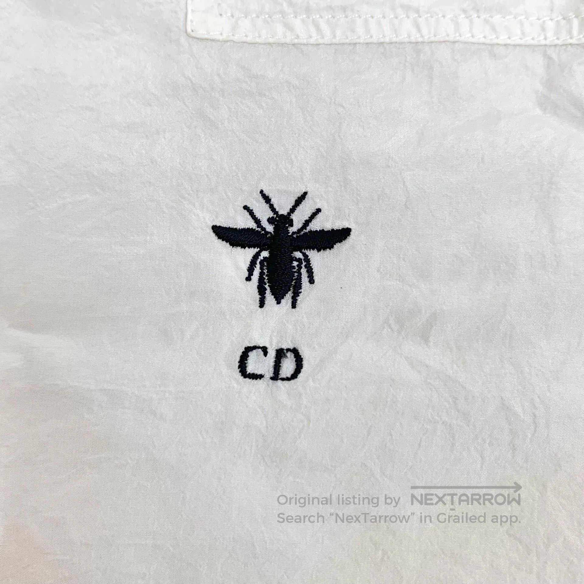 Dior Dior Silk Sleeveless Bee Embroidery Shirt. Size XXS / US 00 / IT 34 - 5 Thumbnail