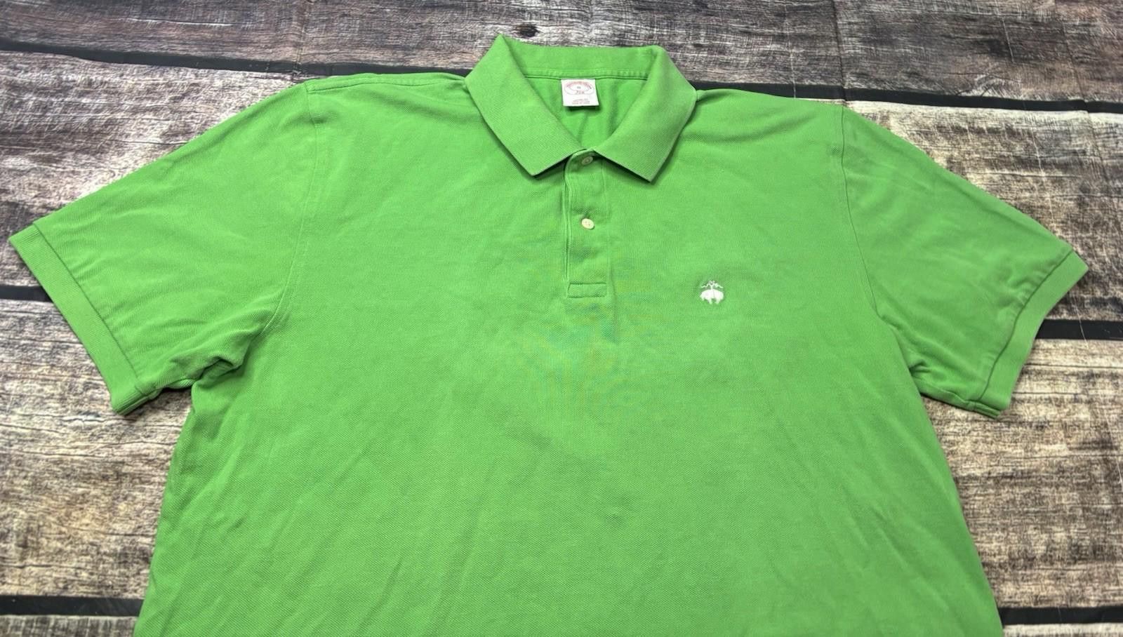 Brooks Brothers Brooks Brothers 346 Polo Shirt Mens XL Cotton Short Sleeve Size US XL / EU 56 / 4 - 4 Thumbnail