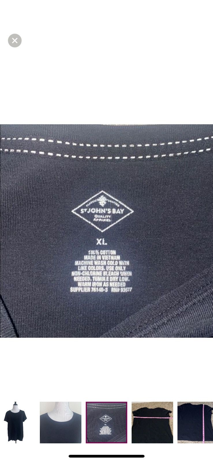 St. Johns Bay St. John’s bay xl black crewneck tee Size XL / US 12-14 / IT 48-50 - 3 Thumbnail