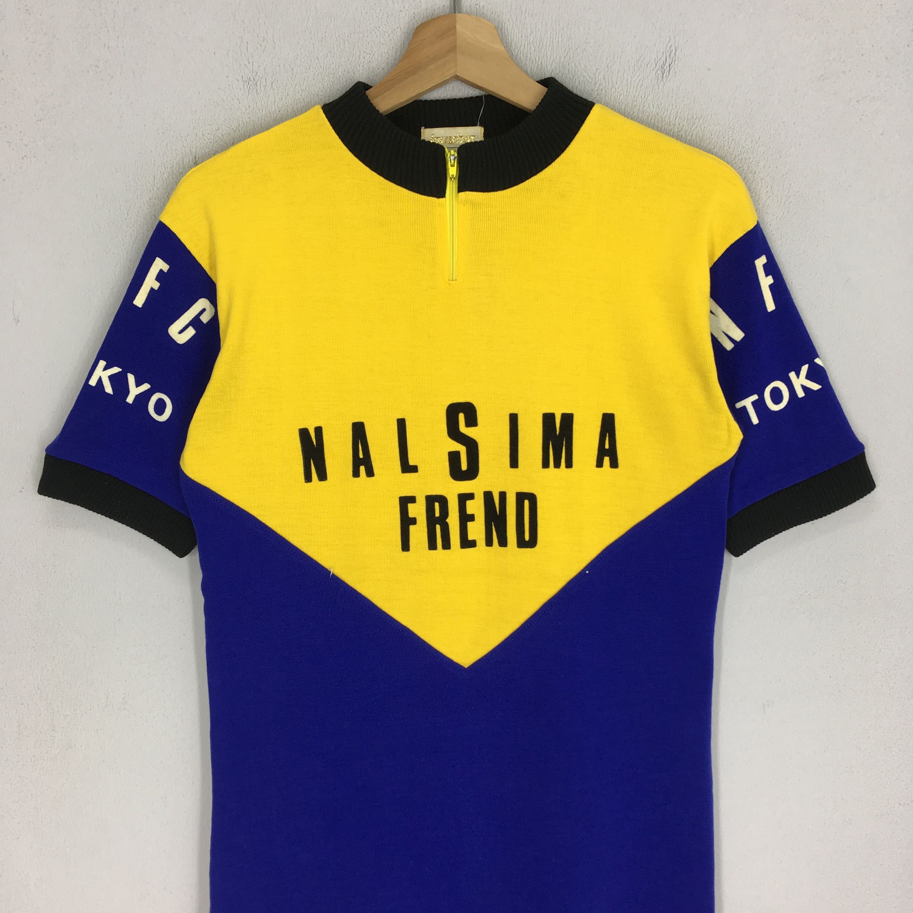 Japanese Brand Vintage 80’s Igushin Japan Cycling Jersey Elastic Grip Shirt Size US S / EU 44-46 / 1 - 3 Thumbnail