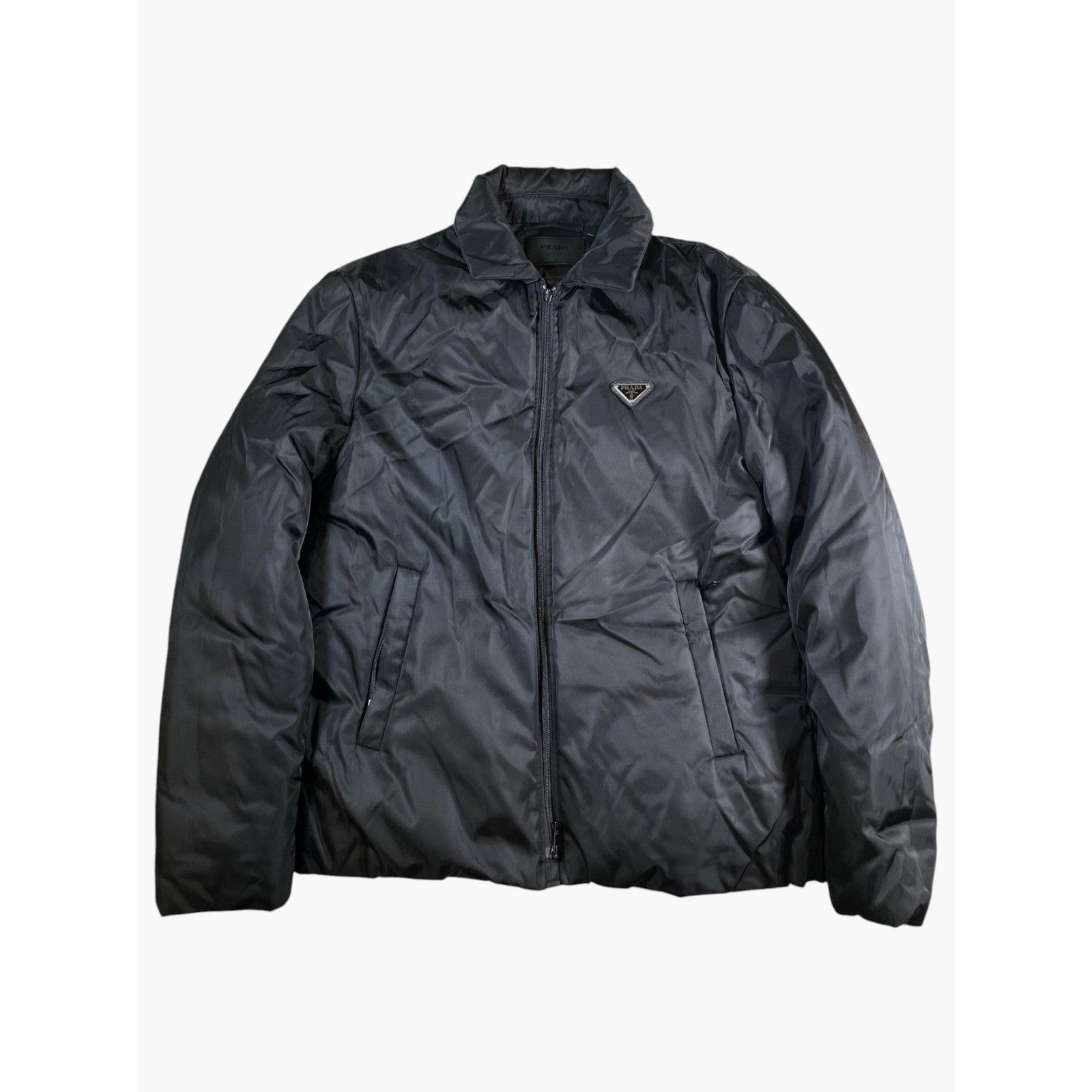 Prada Prada Nylon Puffer Logo Jacket Size US M / EU 48-50 / 2 - 1 Thumbnail
