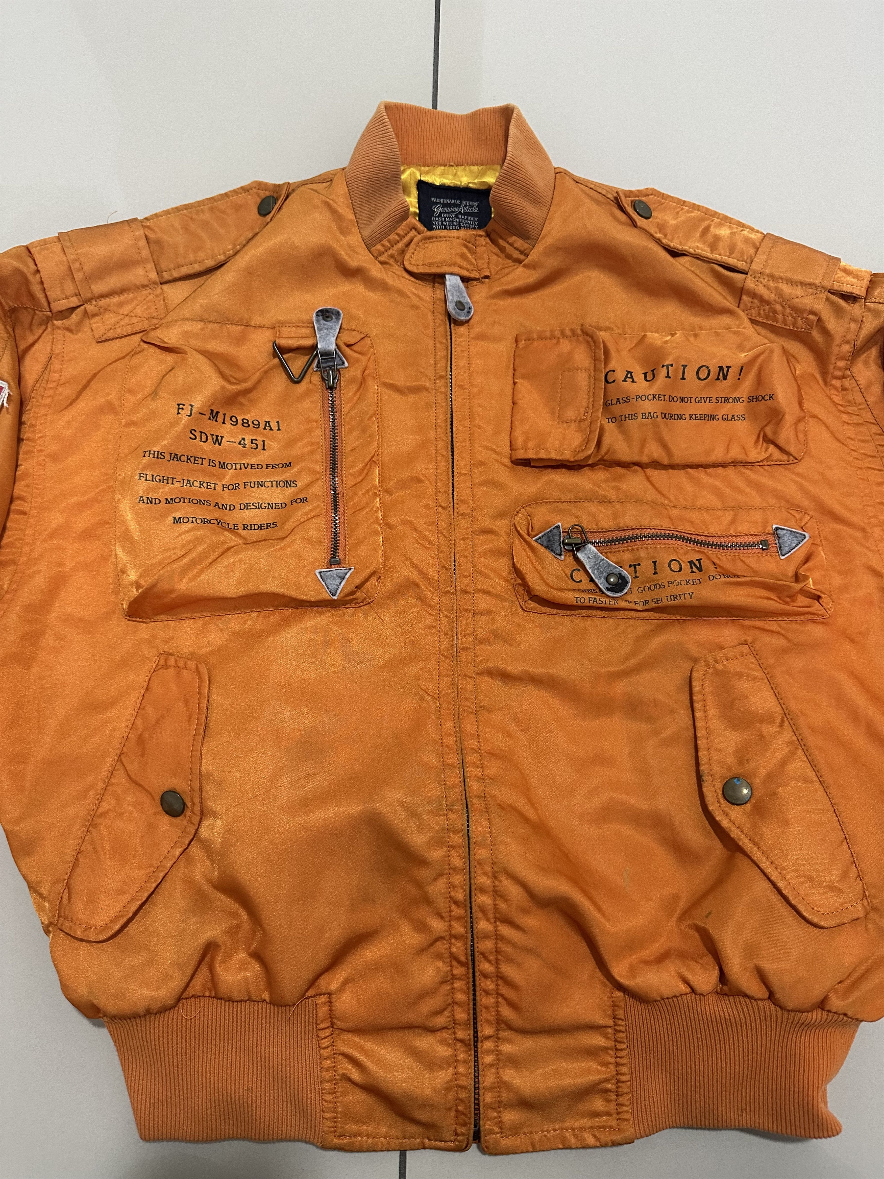 Fox Racing Nankai Bomber MA-1 Jacket Design Tactical Pocket Racing Size US M / EU 48-50 / 2 - 6 Thumbnail