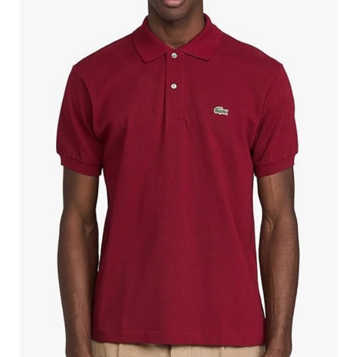 Lacoste Lacoste Men's Short Sleeve Classic Chine Polo Shirt Red, XL Size US XL / EU 56 / 4 - 1 Thumbnail