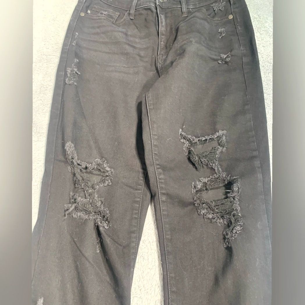 Vintage Judy Blue Boyfriend Fit Black Distressed Jeans Women 28 Black Jeans Women Boyfriend Style Regular Size 28 Distressed Black Judy Blue Property Size 28" / US 6 / IT 42 - 4 Thumbnail