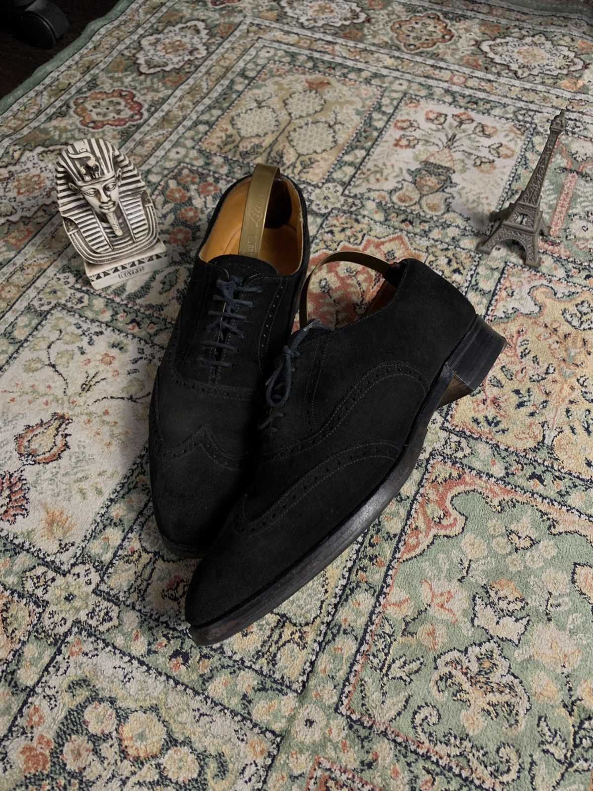 Grenson Beautiful Grenson brogue Suede Black shoes Uk 8 Size US 8 / EU 41 - 2 Thumbnail