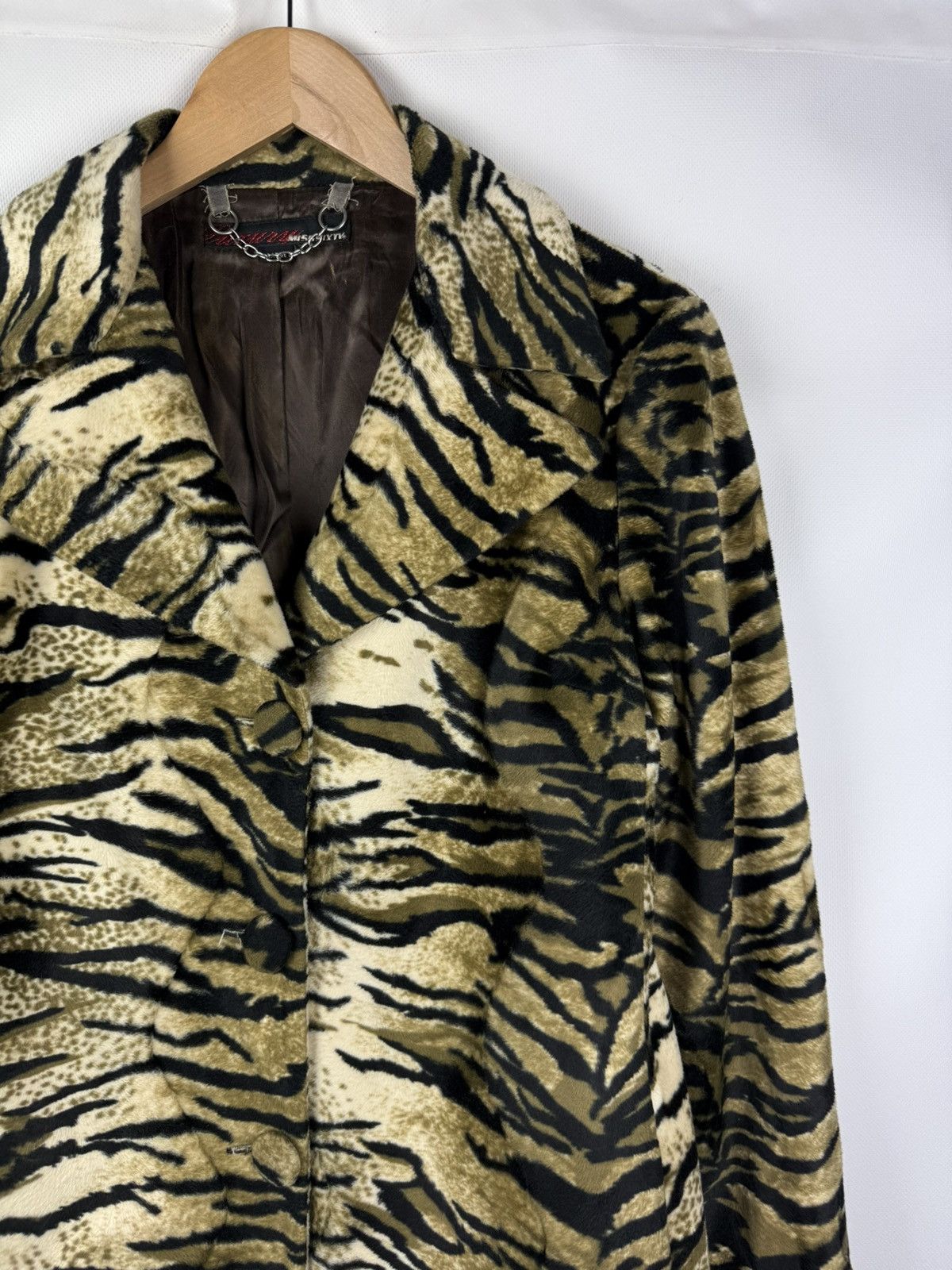 Miss Sixty × Vintage Miss Sixty Vintage Y2K Ladies Leopard Pattern Coat Jacket Size L / US 10 / IT 46 - 5 Thumbnail