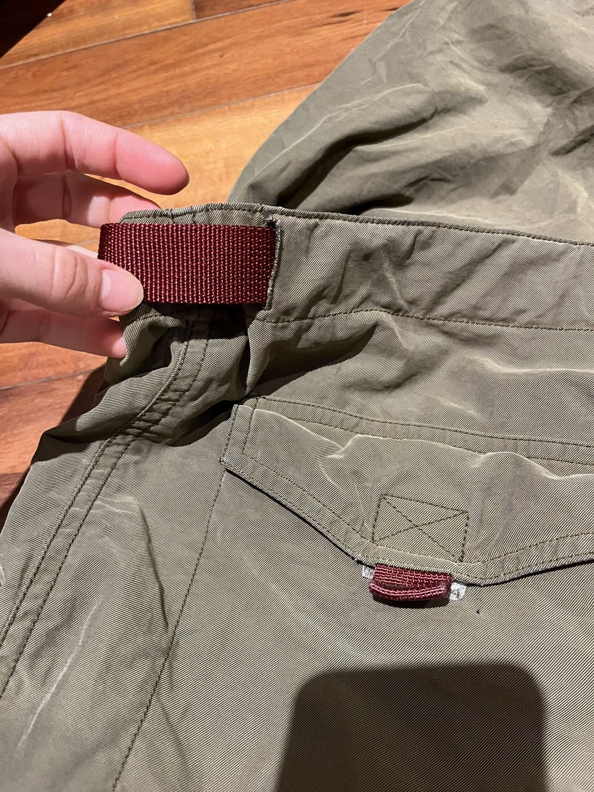 Abercrombie & Fitch army green vintage A&F parachute pants Size US 34 / EU 50 - 6 Thumbnail