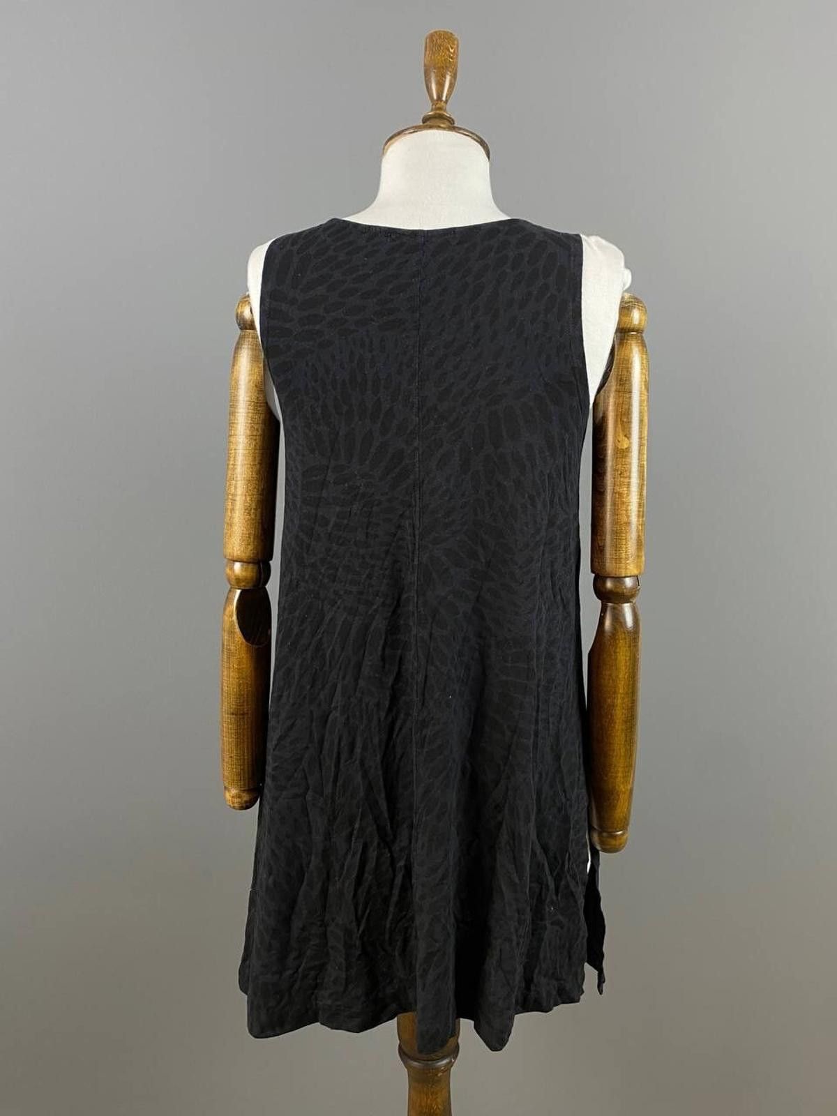 Designer Gudrun Sjoden Black Relaxed Tunic Blouson Dress Size S Size S / US 4 / IT 40 - 8 Thumbnail