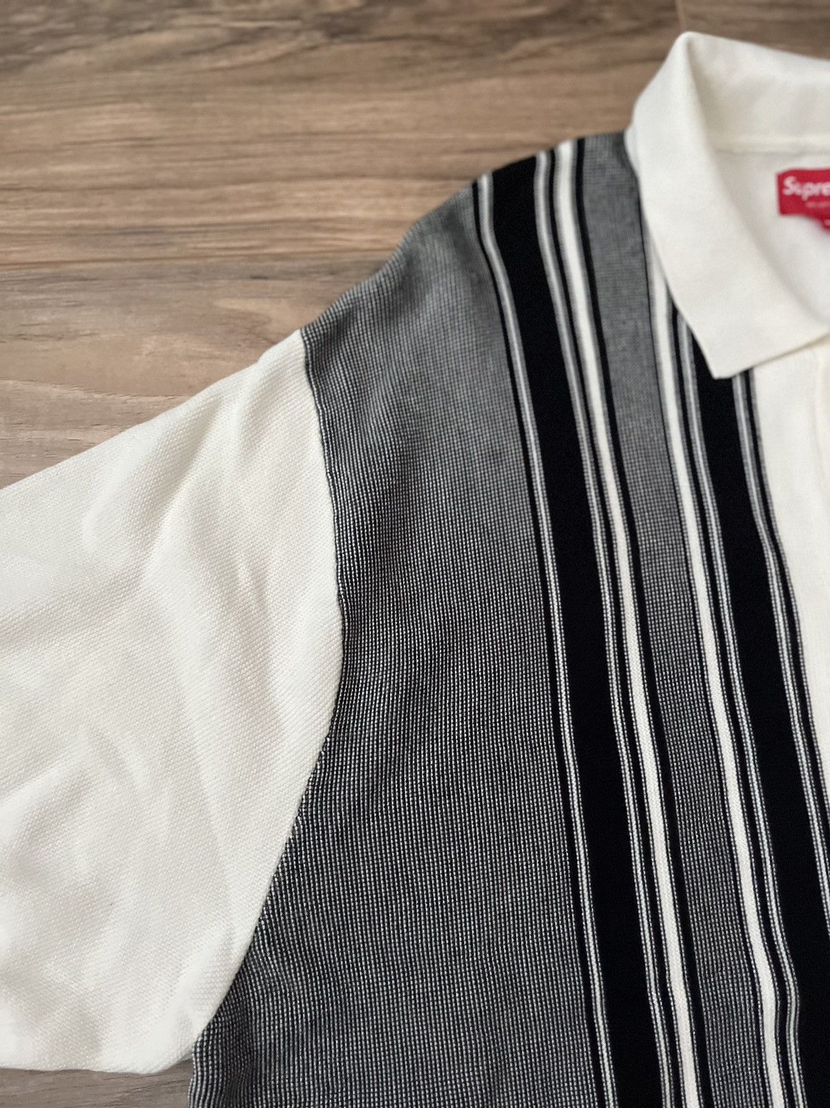 Supreme Supreme Stripe Button Up Polo Size US XL / EU 56 / 4 - 3 Thumbnail