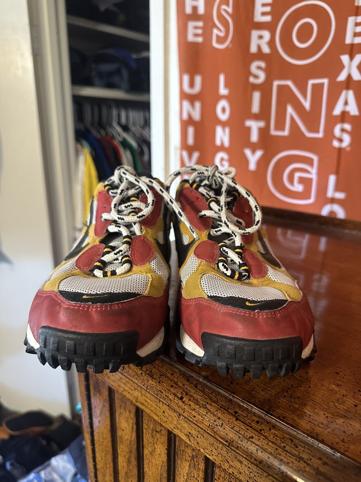 Nike Streetwear Vintage Vintage Nike Air Terra Albis yellow red 2005 size 10 Grailed