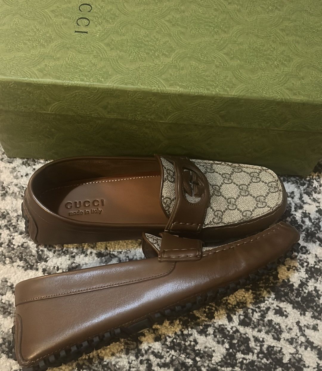 Gucci Gucci GG Logo Interlocking G Driving Loafer Size US 8 / EU 41 - 4 Thumbnail