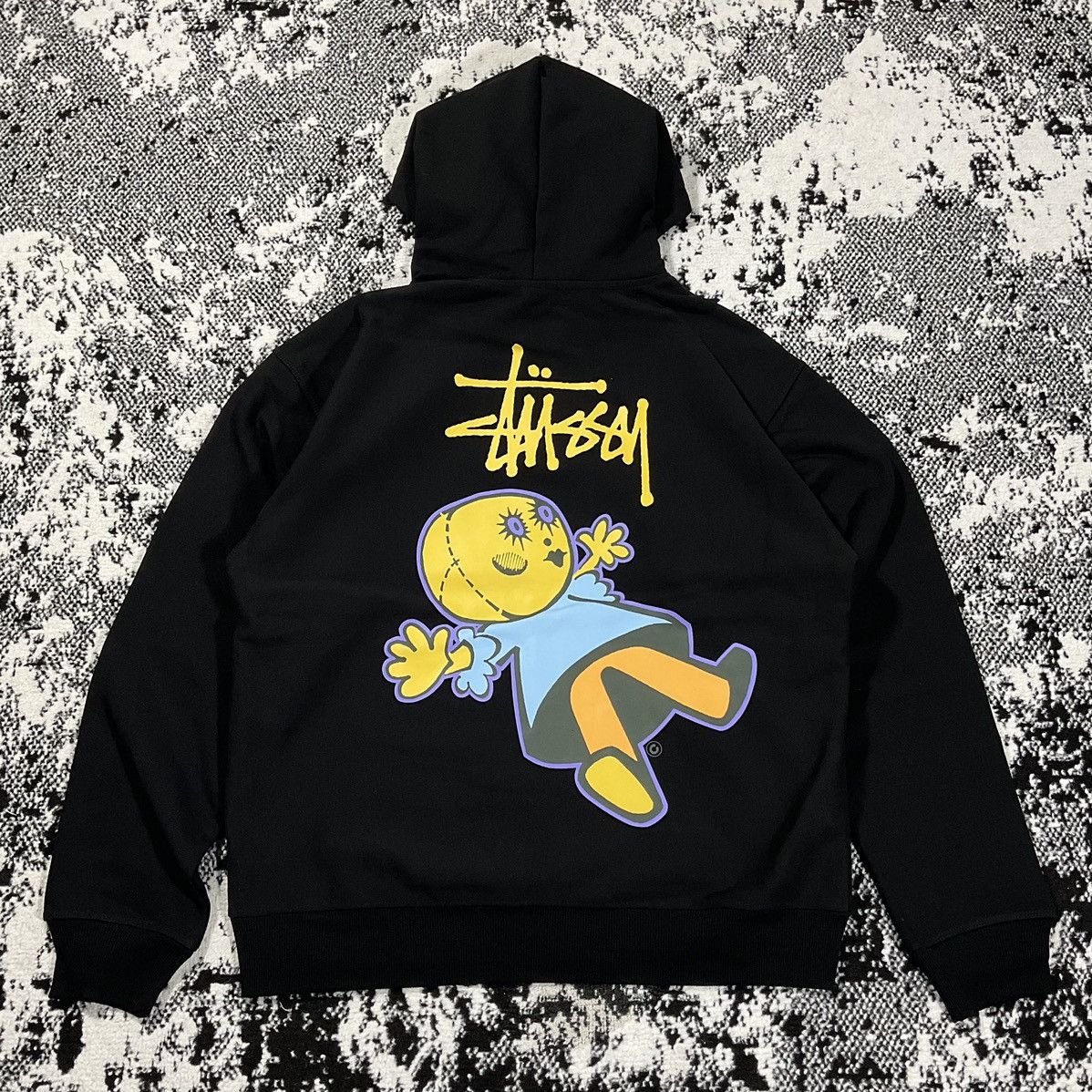 Streetwear × Stussy STUSSY DOLLIE ZIP HOODIE IN BLACK