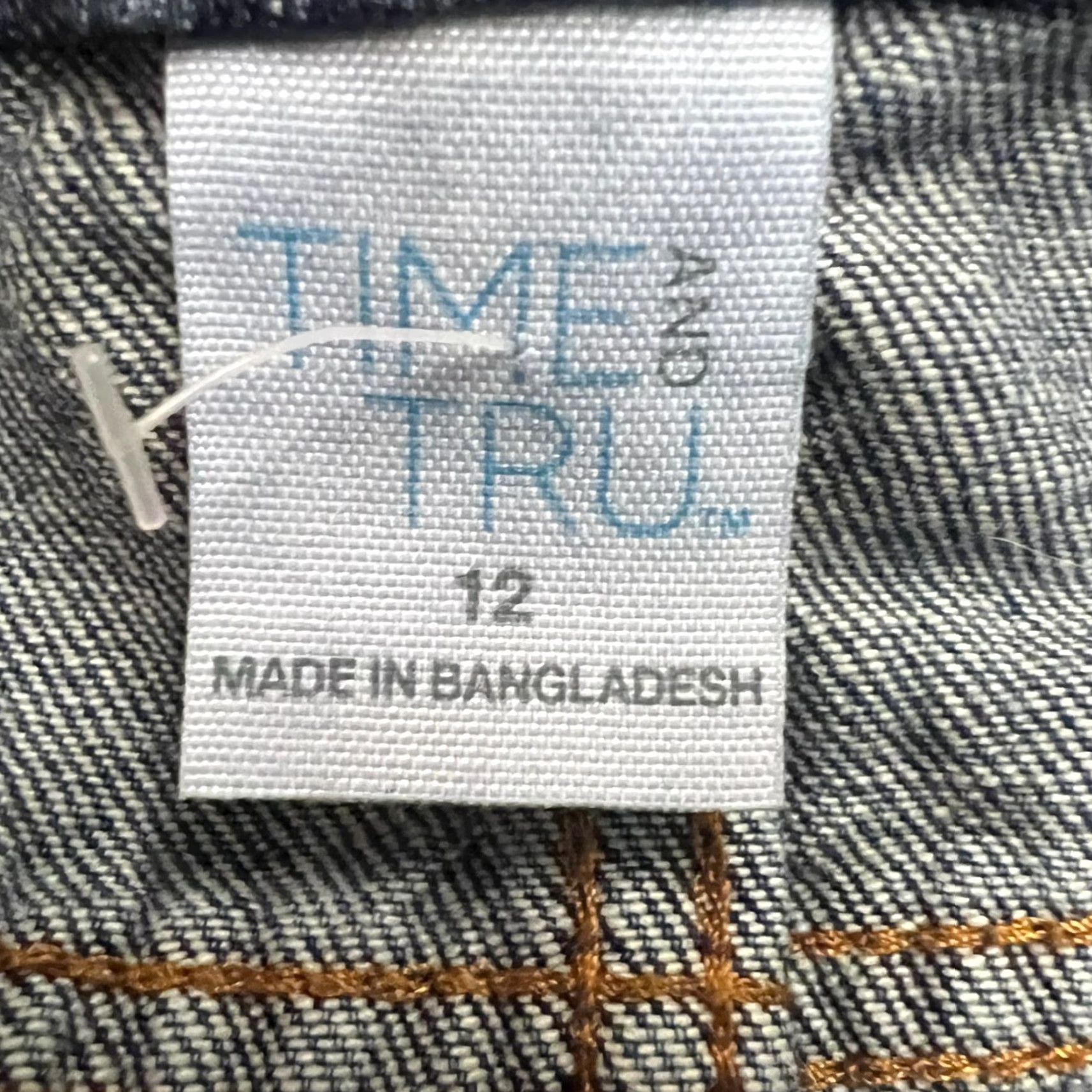 Vintage VINTAGE Time And Tru Denim Mini Skirt Women 12 Blue Pockets 90s City Cowboy Midi Rise Mid Wear Zip Buttons Fringe Size 34" / US 12 / IT 48 - 5 Thumbnail