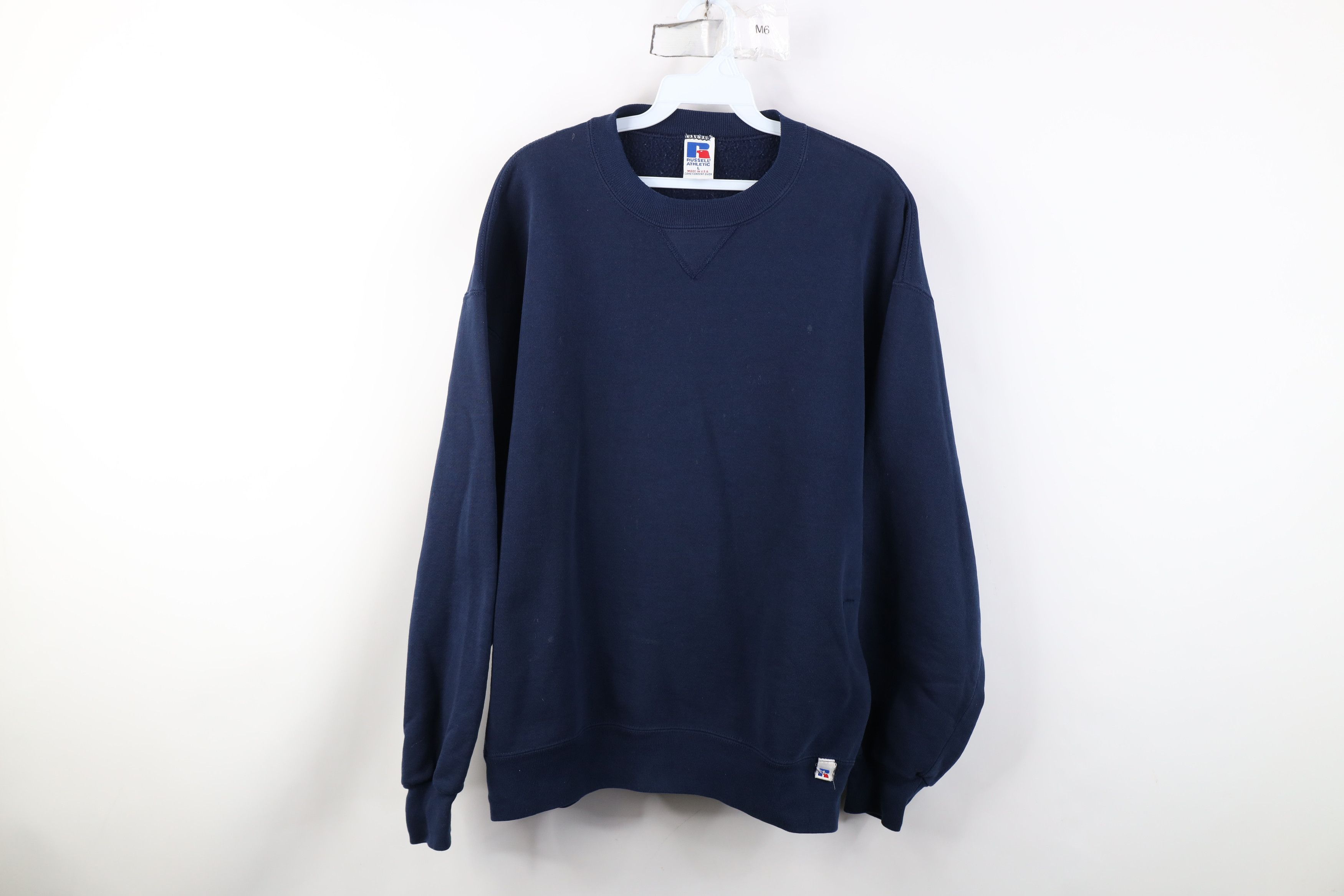 Russell Athletic Vintage 90s Russell Athletic Blank Crewneck Sweatshirt USA Size US L / EU 52-54 / 3 - 1 Thumbnail