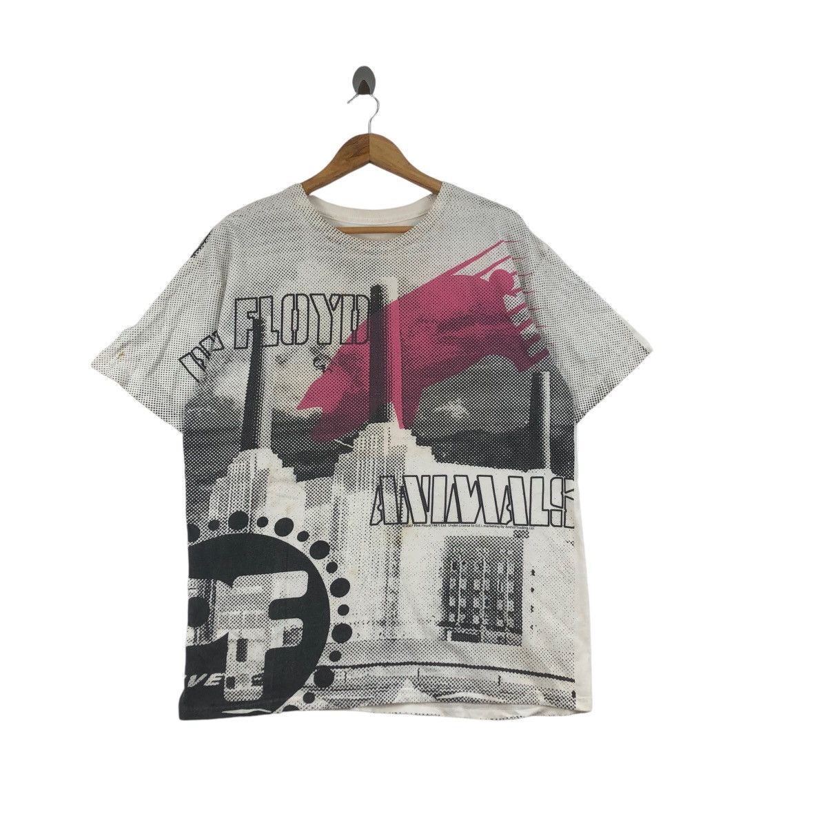 Band Tees Vintage 2007 PINK FLOYD ANIMALS AOP Album Tee Shirt Top Size US L / EU 52-54 / 3 - 1 Thumbnail
