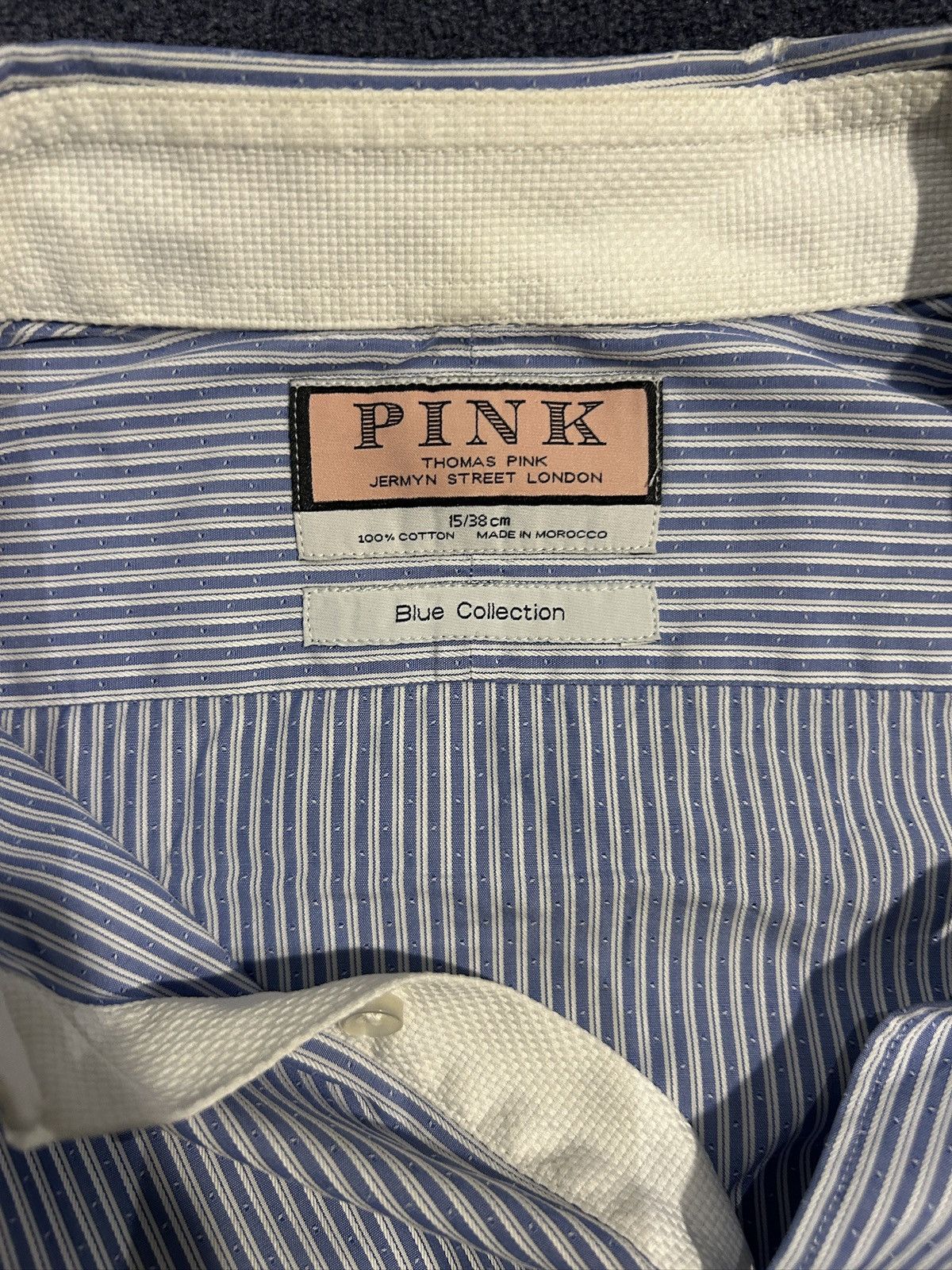 Thomas Pink Thomas Pink Blue Collection Dress Shirt Size US S / EU 44-46 / 1 - 3 Thumbnail